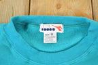 Vintage 1980s Diadora Soccer Souvenir Crewneck Sweatshirt Made In USA