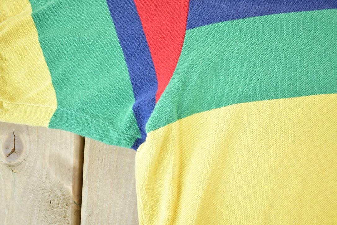 Vintage 1990s Polo By Ralph Lauren Quarter Button Short Sleeve Button Up Shirt Made In USA