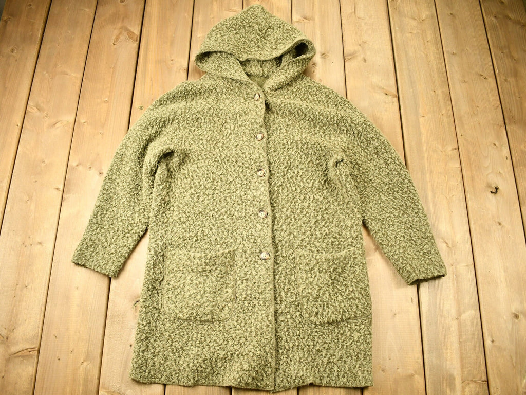 Vintage 1990s Button Up Fleece Hoodie