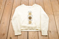 Vintage 1990s Knitted Argyle V-Neck Sweater / Vintage 90s V-Neck / Argyle Sweater / Argyle Knit / Sweatshirt / Abstract Pattern