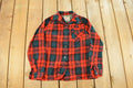 Vintage 1980s Royal Highlander Plaid Wool Flannel Button Up Shirt Women's Small