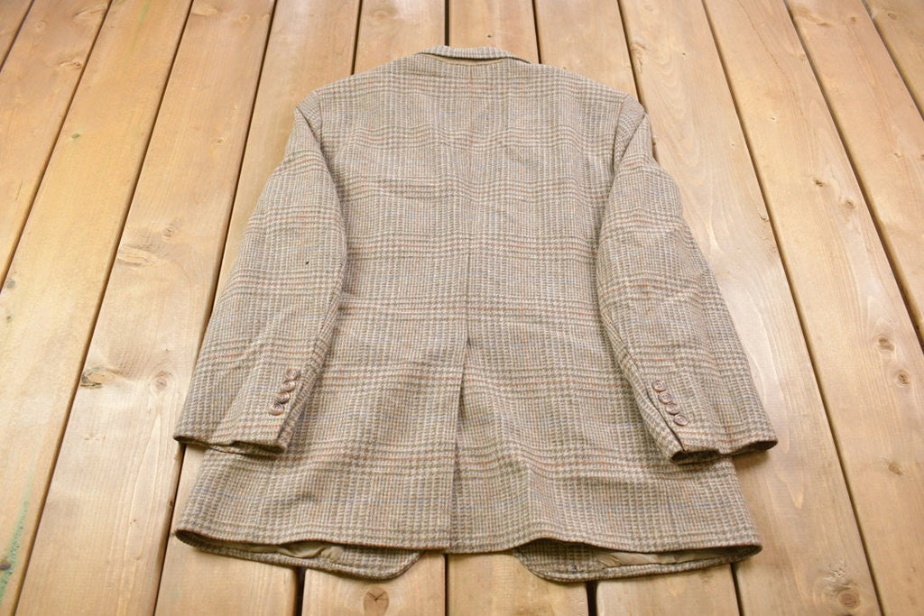 Vintage 1990s Higbee's All Over Pattern Wool Blazer Jacket