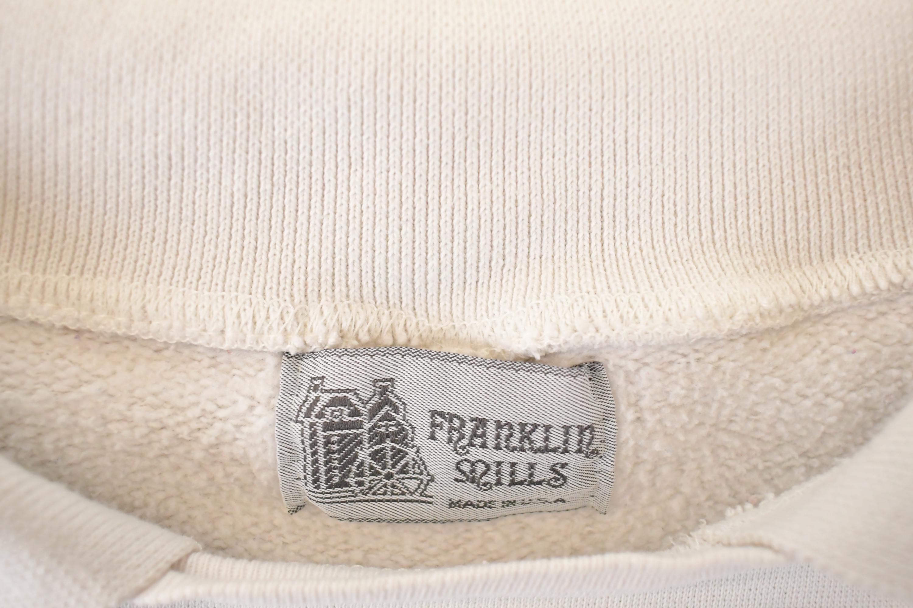 Vintage 1990s Franklin Mills WMC Embroidered Collared Sweatshirt Womens L