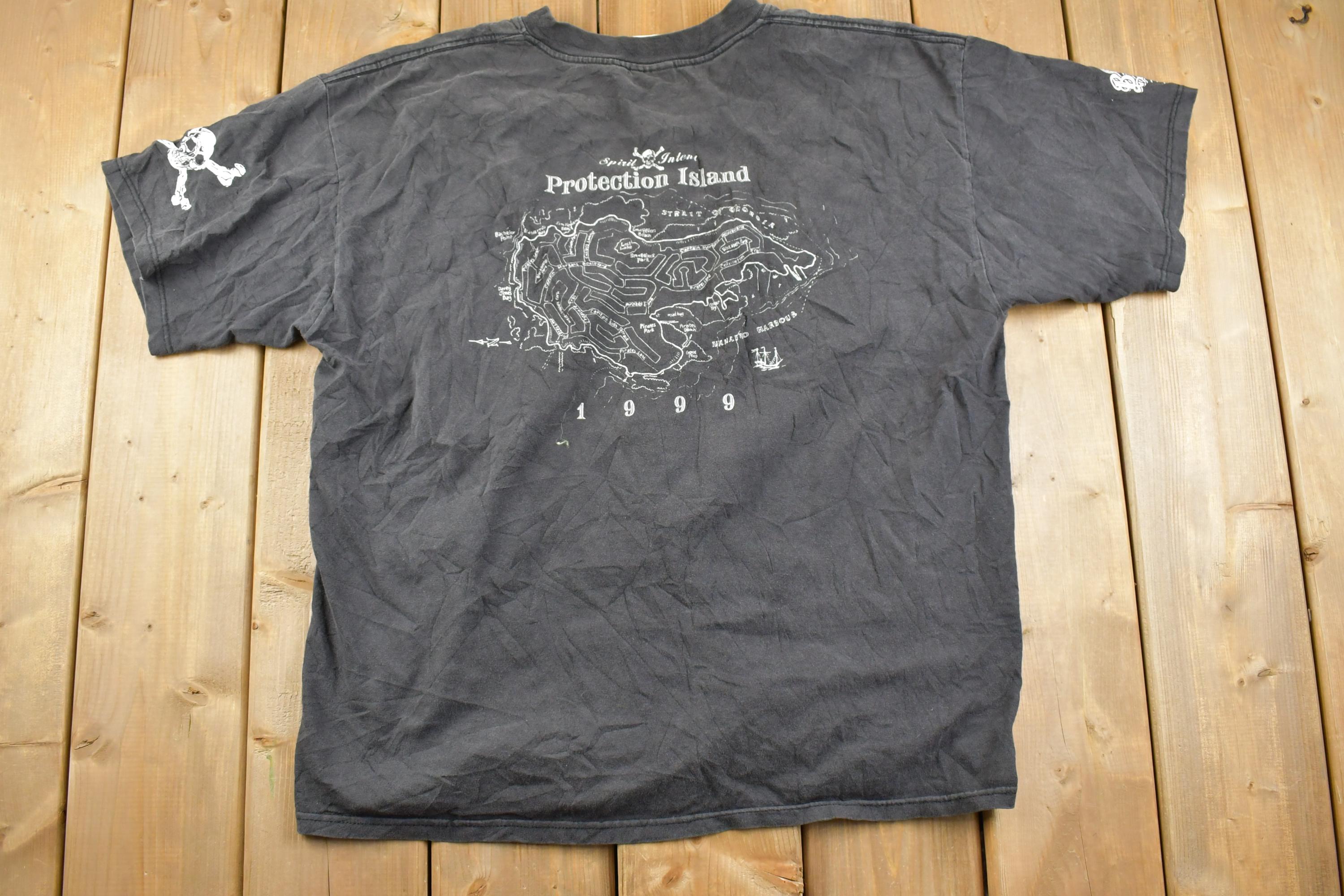 Vintage 1999 Protection Island Racing Souvenir T-Shirt