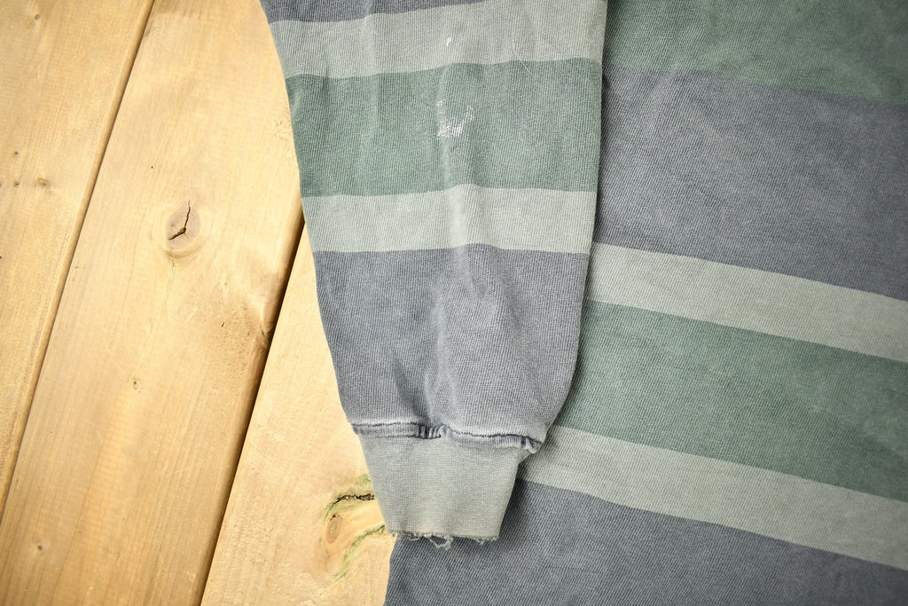 Vintage 1990s Banana Republic Striped Rugby Sweatshirt