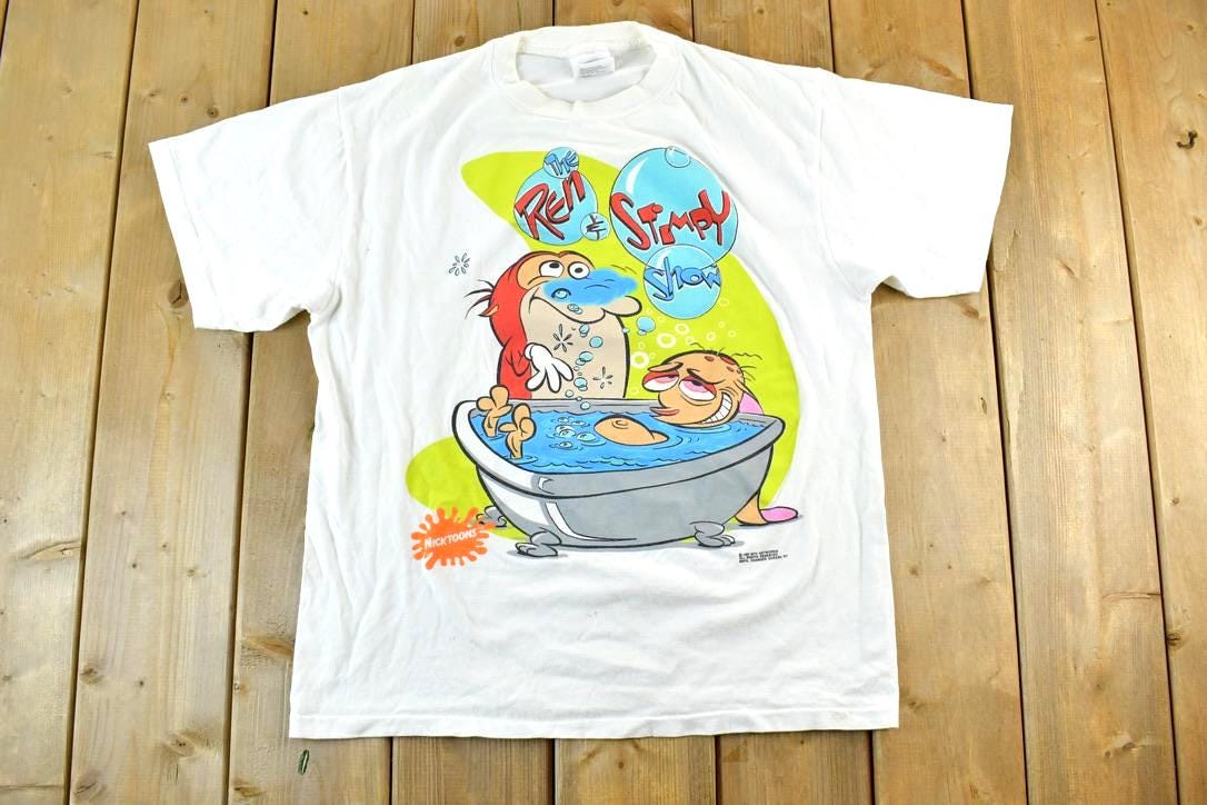 Vintage 1992 The Ren And Stimpy Show Single Stitch T-Shirt