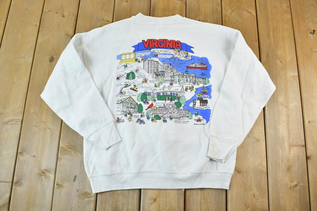 Vintage 1991 Virginia Souvenir Crewneck Sweatshirt
