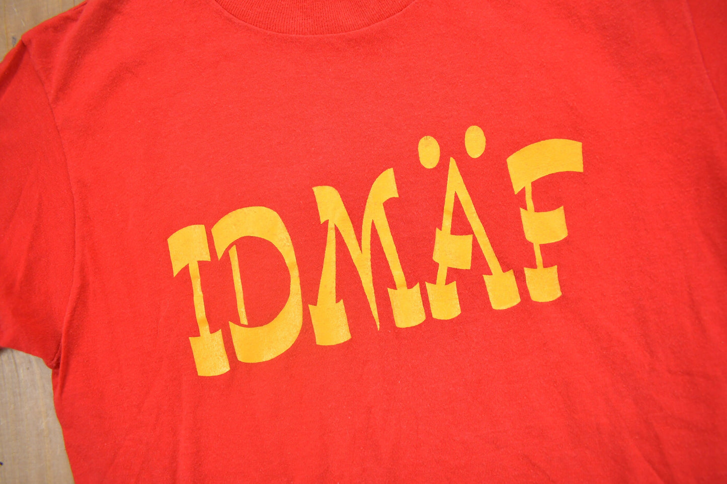 Vintage 1980s IDMAF Graphic T Shirt / Vintage T Shirt / Streetwear / Graphic Tee / Single Stitch / Made In USA