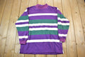 Vintage 1990s Striped Crewneck Sweatshirt