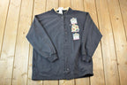 Vintage 1990s Morning Sun Double Collar Full Button Sunflowers Souvenir Crewneck Sweatshirt Made In USA