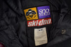 Vintage 1990s Ski Doo Sno Gear Genuine Leather Snowmobile Racing Jacket Made In Canada Size Women's Medium