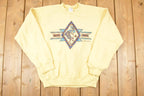 Vintage 1990s Arizona Aztec Graphic Print Crewneck Sweatshirt Men's M
