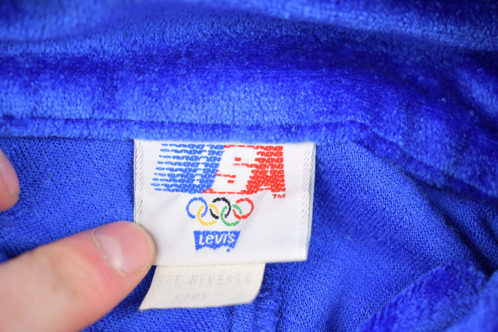 Vintage 1980s Levi's USA Olympics Full Zip Fleece Sweater