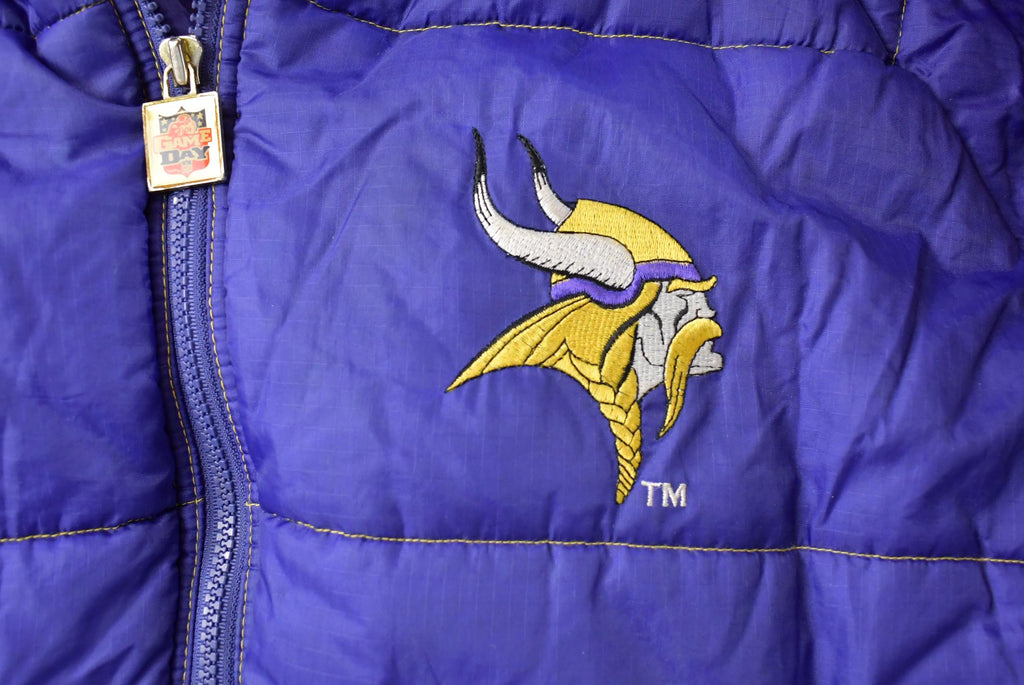 Vintage 1990s Minnesota Vikings NFL Game Day Jacket Men's XL