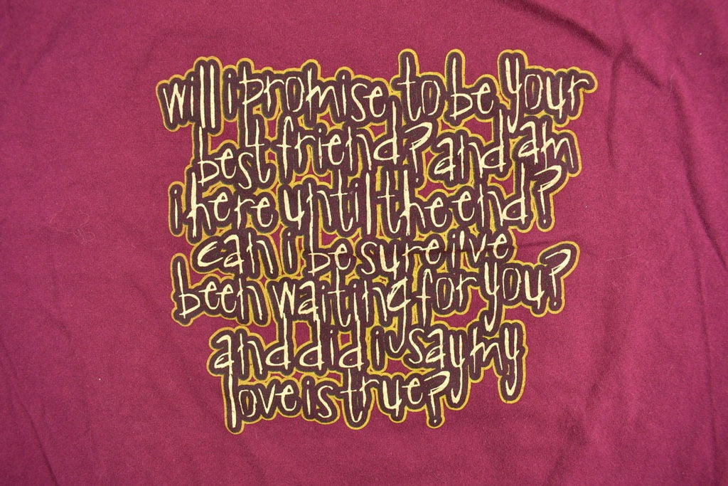 Vintage 1990s Paul Brandt Lyric Graphic T-Shirt