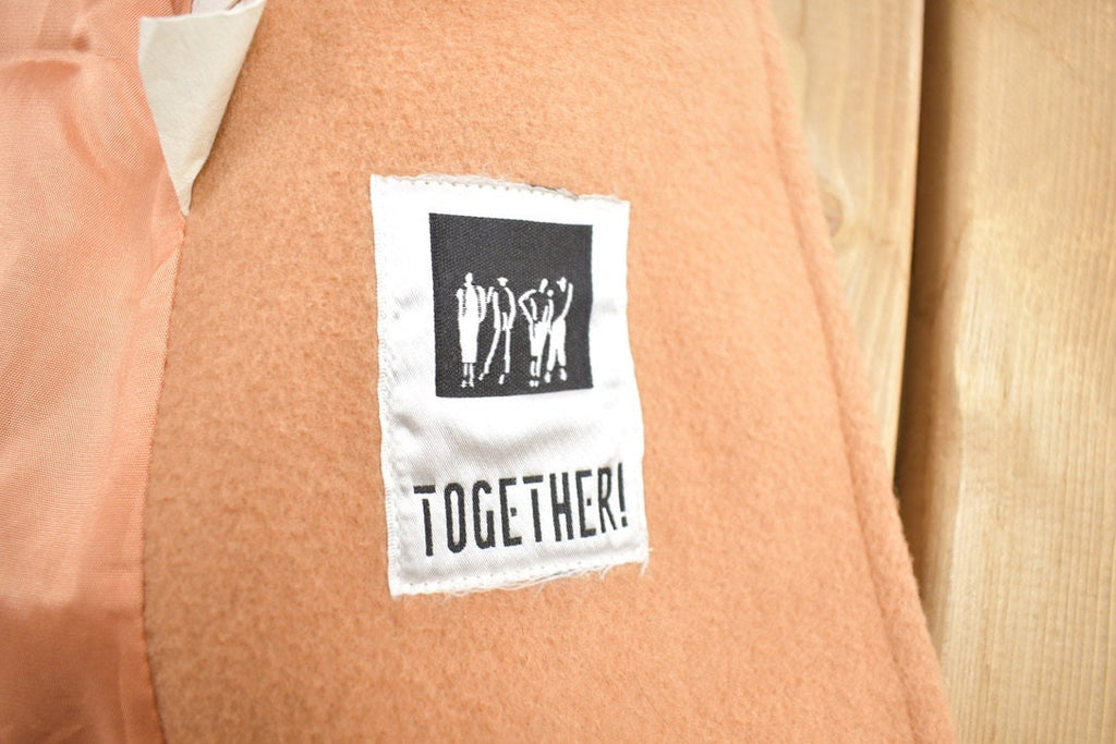 Vintage 1980s Together Silk Lined Pea Coat