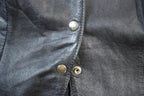 Vintage 1990s Wilsons Leather Biker vest Made In USA
