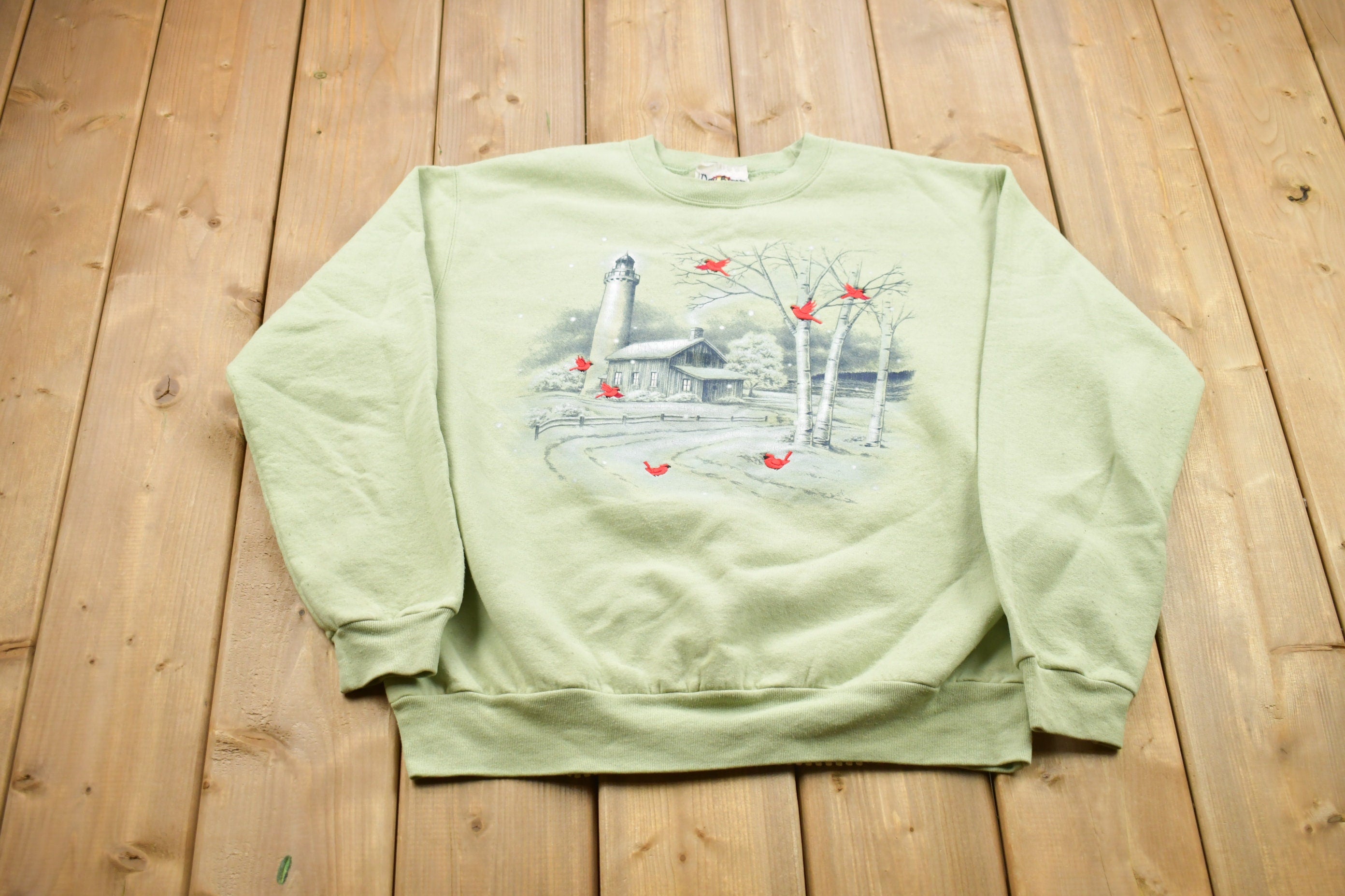 Vintage 1990s Farm House Crewneck Sweater