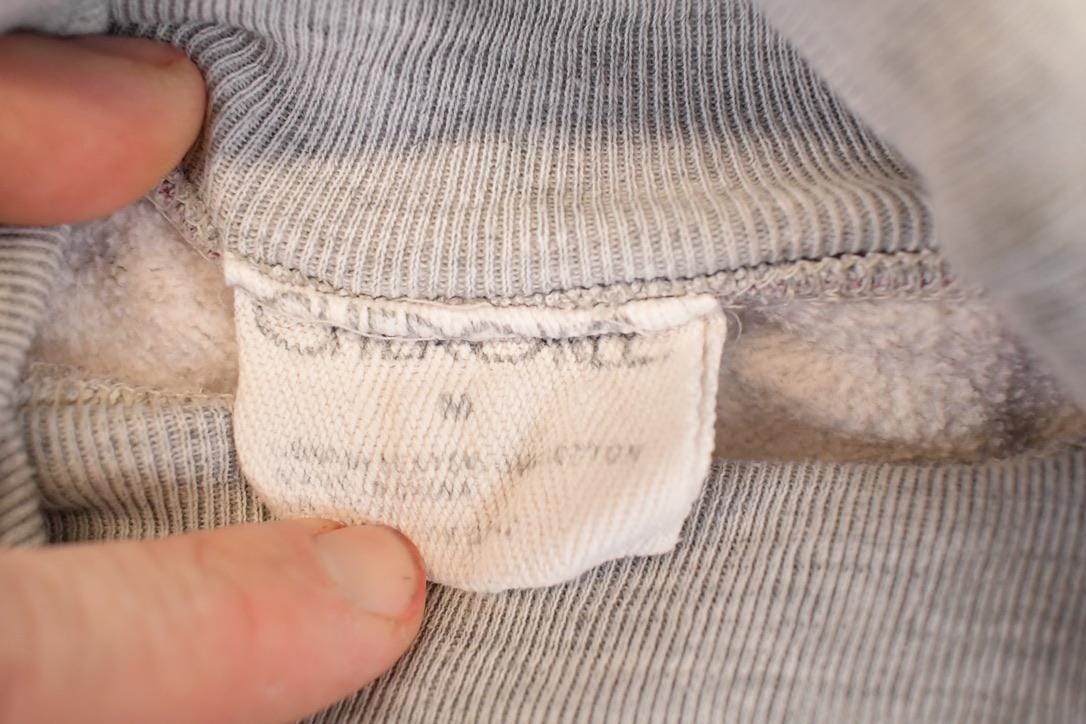 Vintage 1990s Cherokee Striped Graphic Print Turtleneck Sweatshirt Mens M