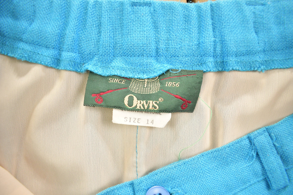 Vintage 1990's Blue Orvis Summer Pants 30-32 x 27.5