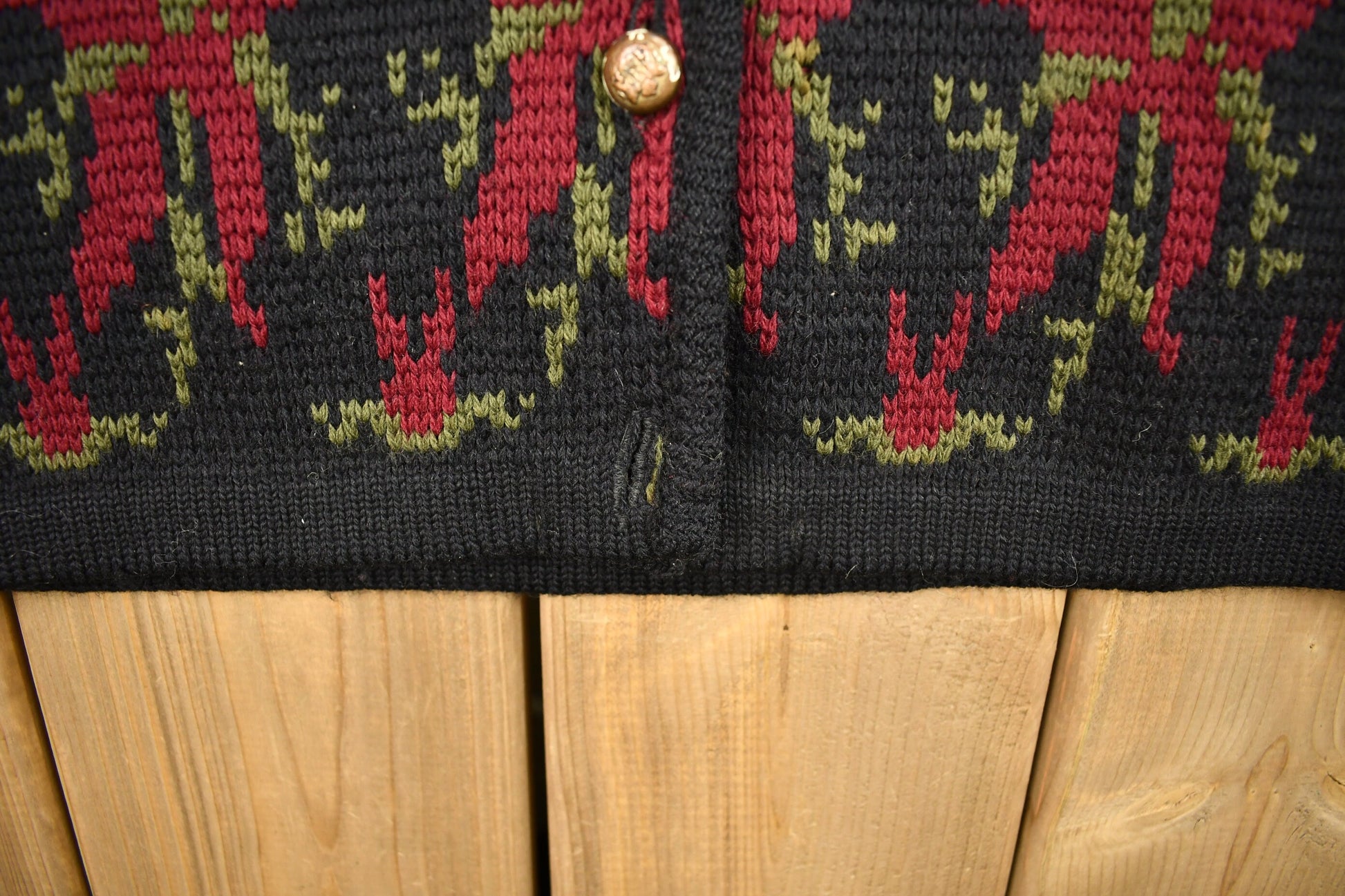 Vintage 1960s Champion Knitting Mills Cardigan Sweater  Vintage Champion  Button Up  Patchwork  True Vintage  Made In Canada