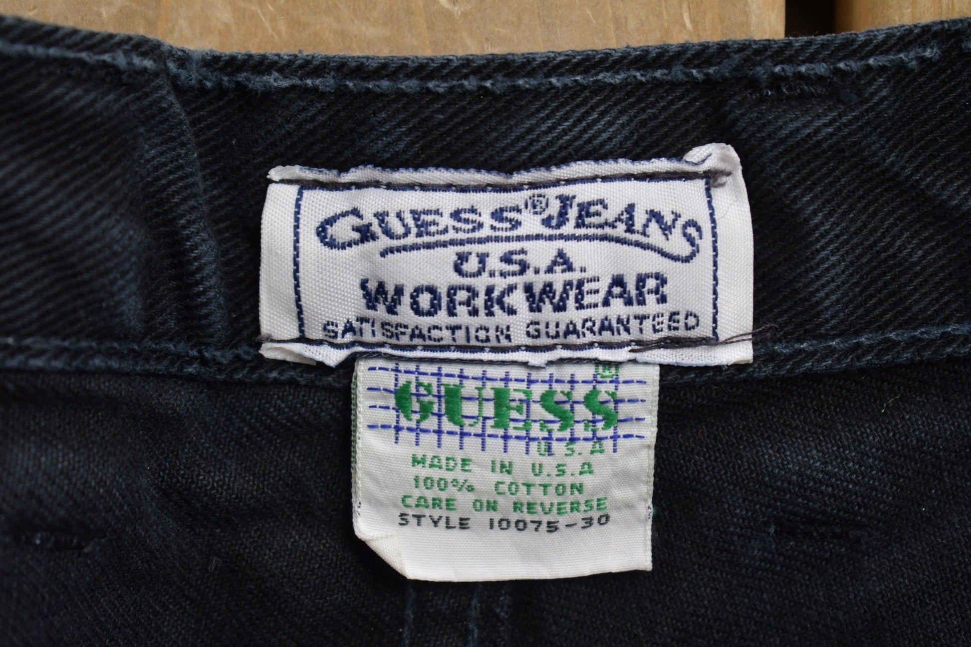 Vintage 1980s Guess Workwear Jeans Baggy Jean Shorts