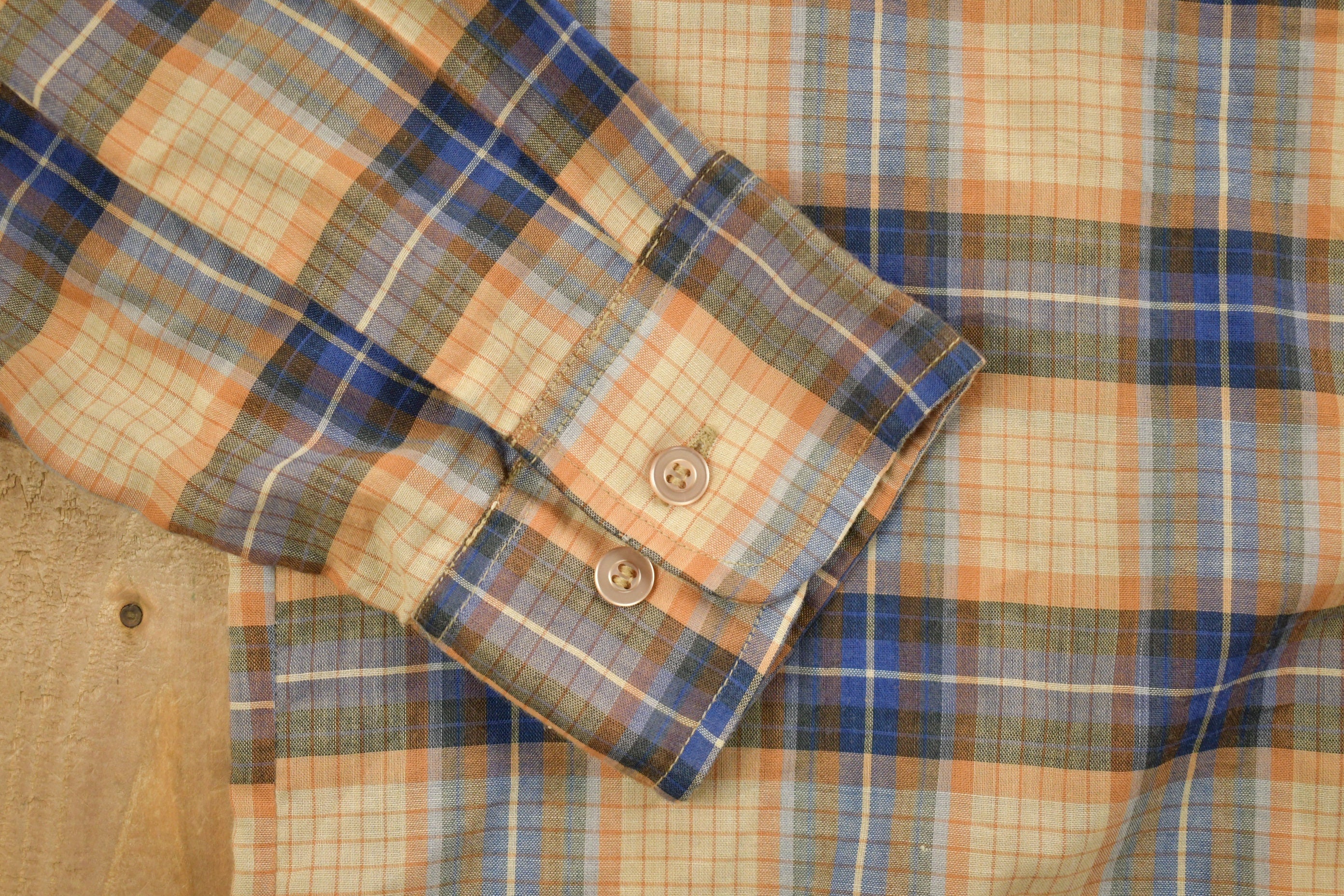 Vintage 1990s Kingsport Plaid Flannel Button Up Shirt