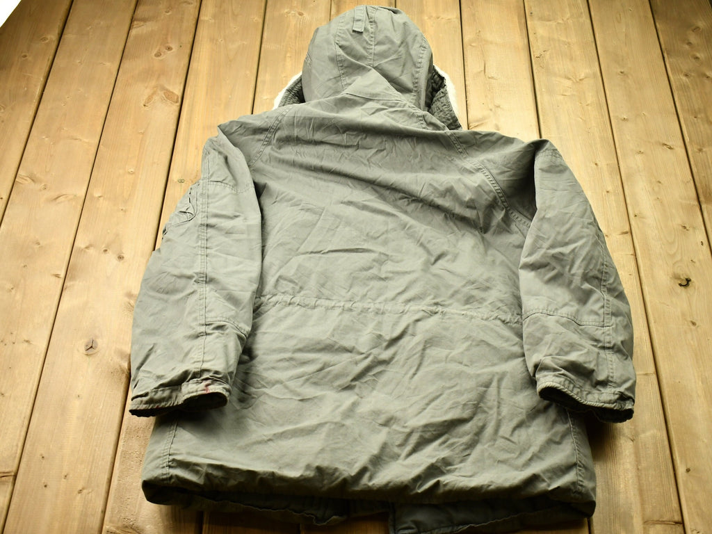 Vintage 1970s Military Fur Parka
