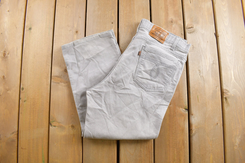 Vintage 1980s Levi's Brown Tab Jeans Size 35 x 24.5