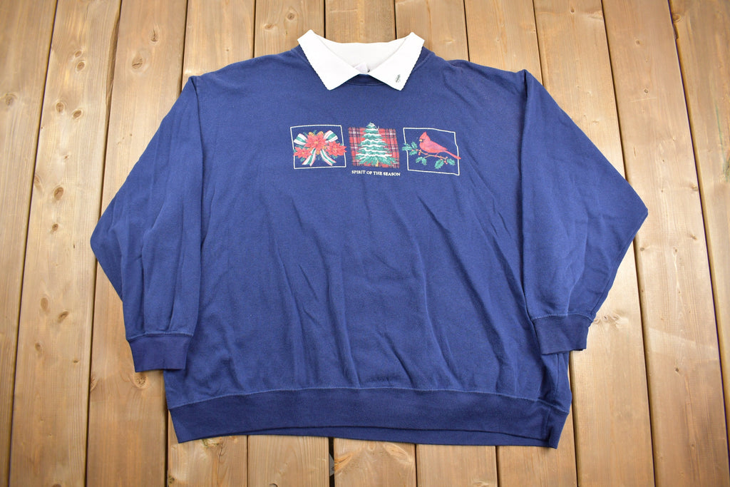 Vintage 1990s Cute Spirit Of The Season Christmas Sweater