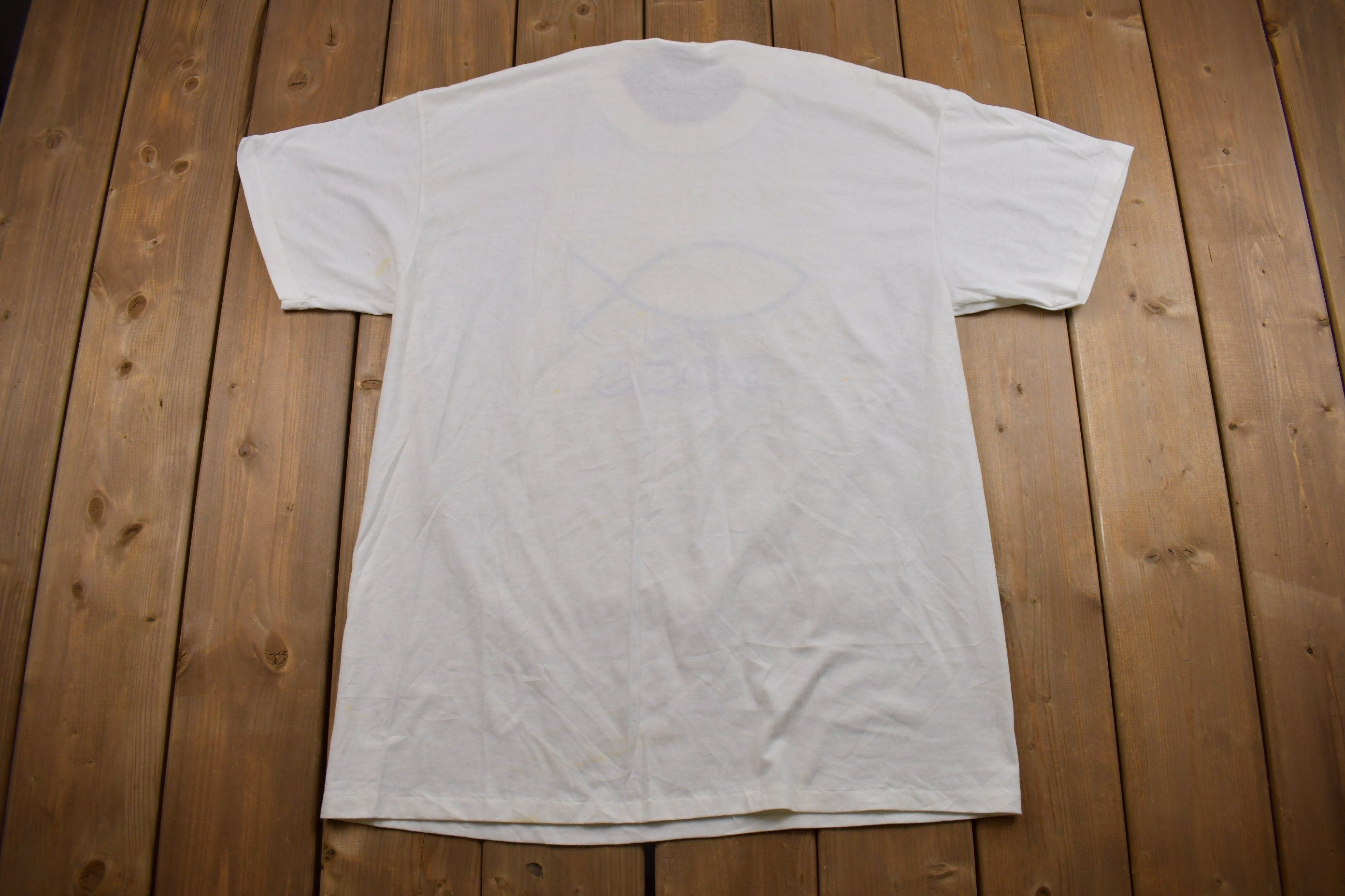 Vintage 1990s Jesus is my Boss Graphic T Shirt