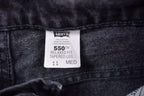 Vintage 1990s Levi's 550 Red Tab Black Jeans Size 28 x 30