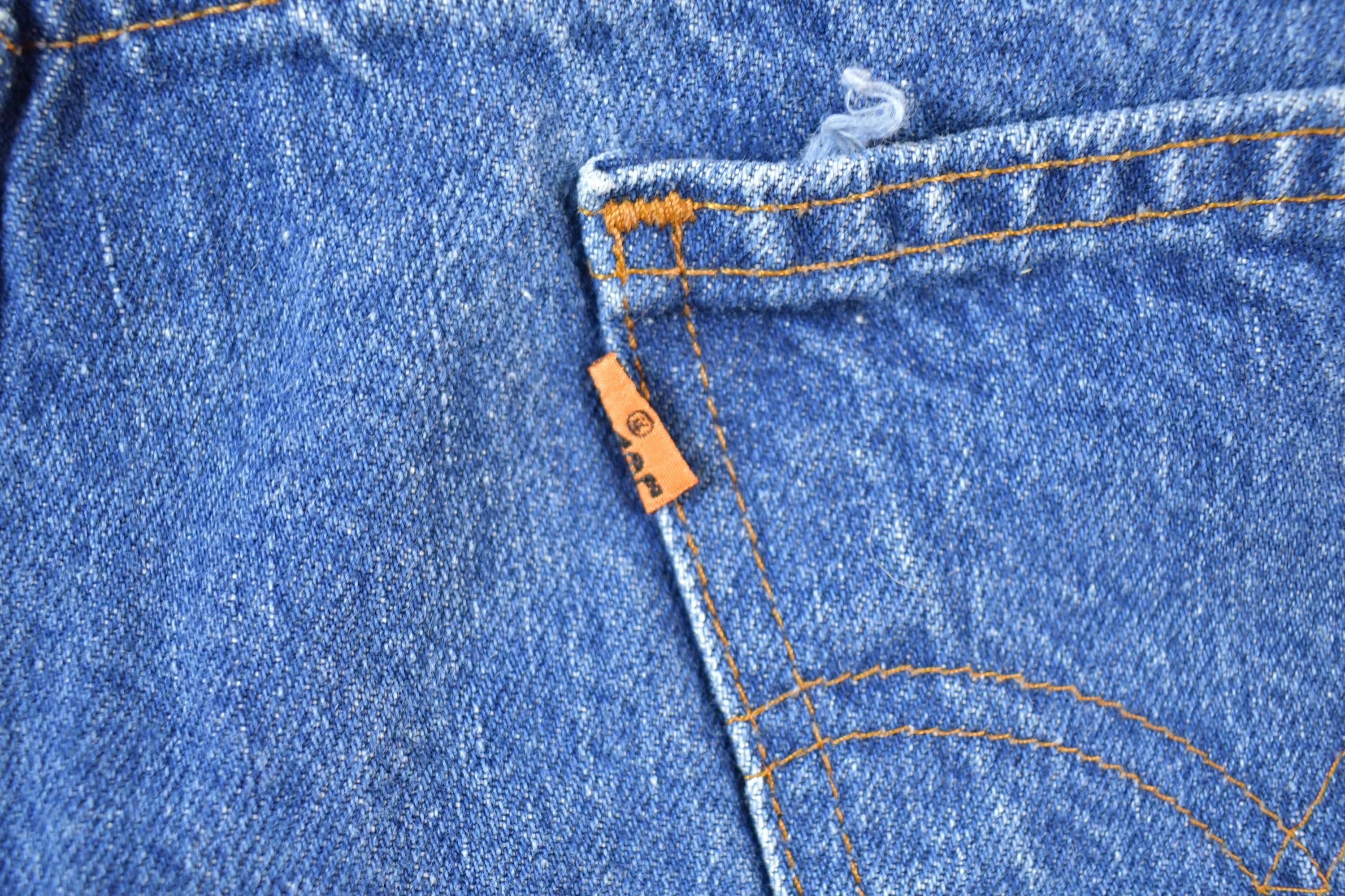 Vintage 1990s Levi Strauss Orange Tab Denim Jeans Size 36 x 32