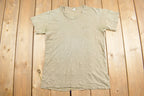 Vintage 1980s Blank Beige T Shirt