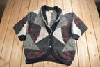 Vintage 1990s Tony Lambert Shawl Collar Knit Cardigan Sweater