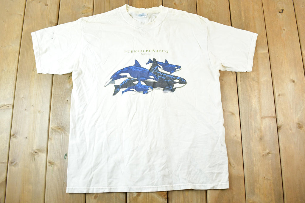 Vintage 1990s Puerto Penasco Orco Pod Souvenir T-Shirt Mens L