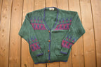 Vintage 1990s Paris Sport Club Knitted Cardigan Sweater