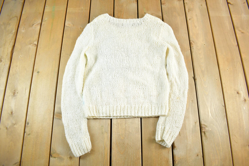 Vintage 1980s Kitty Hawk Knit Sweater Women's M