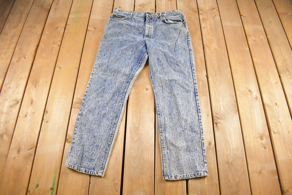 Vintage 1990s Lee Acid Wash Denim Jeans Size 36 x 27