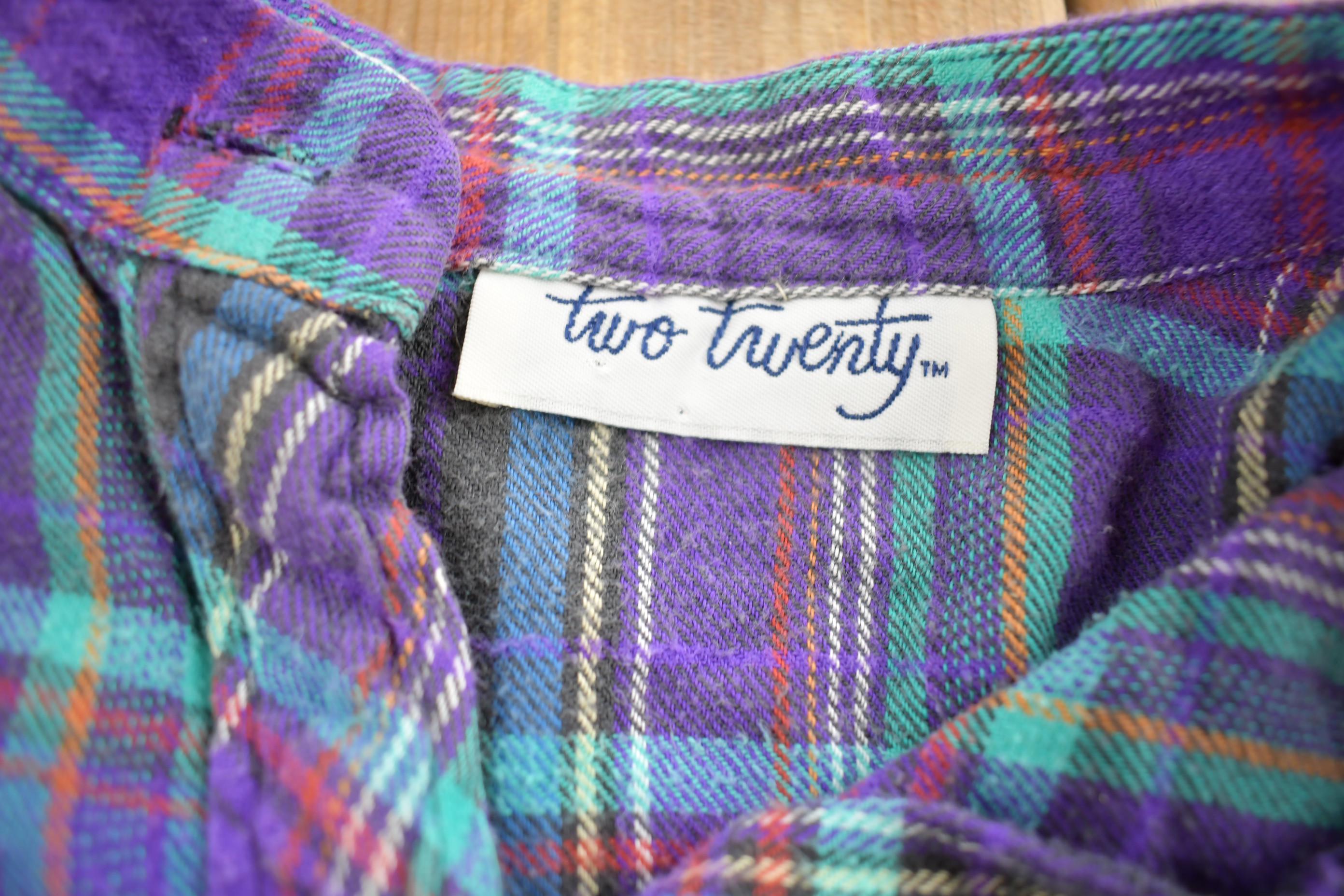 Vintage 1990s Two Twenty Blank Button Up Shirt
