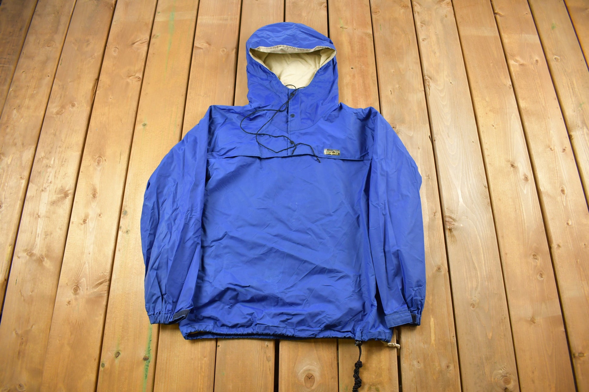 Vintage 1970s Patagonia Anorak Quarter Zip Windbreaker Jacket