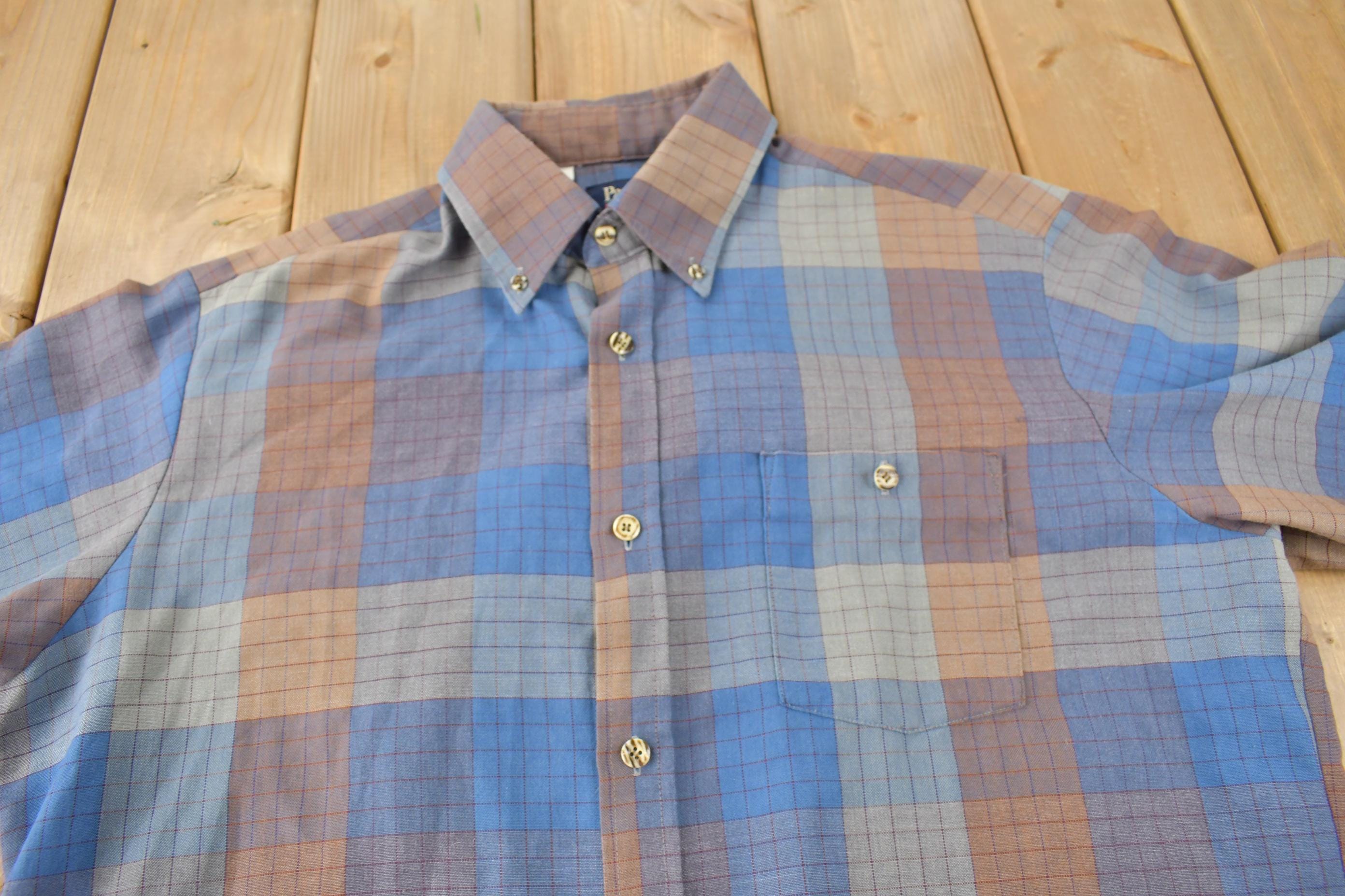 Vintage 1990s Par Four Sportswear Plaid Button Up Flannel Shirt