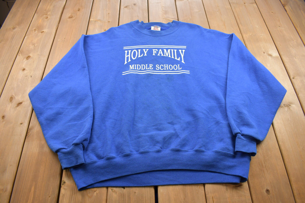 Vintage 1990s Holt Family Elementary Crewneck Sweatshirt