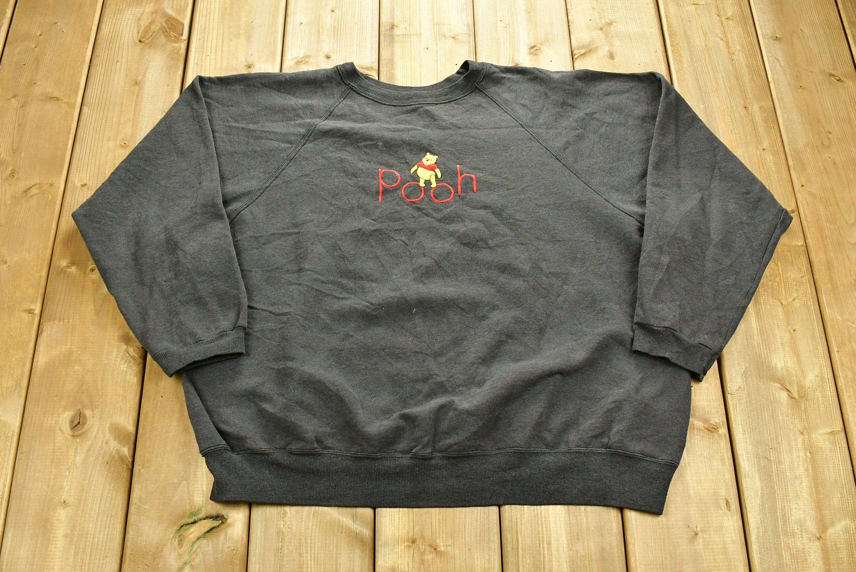 Vintage 1990s Winnie The Pooh Raglan Crewneck
