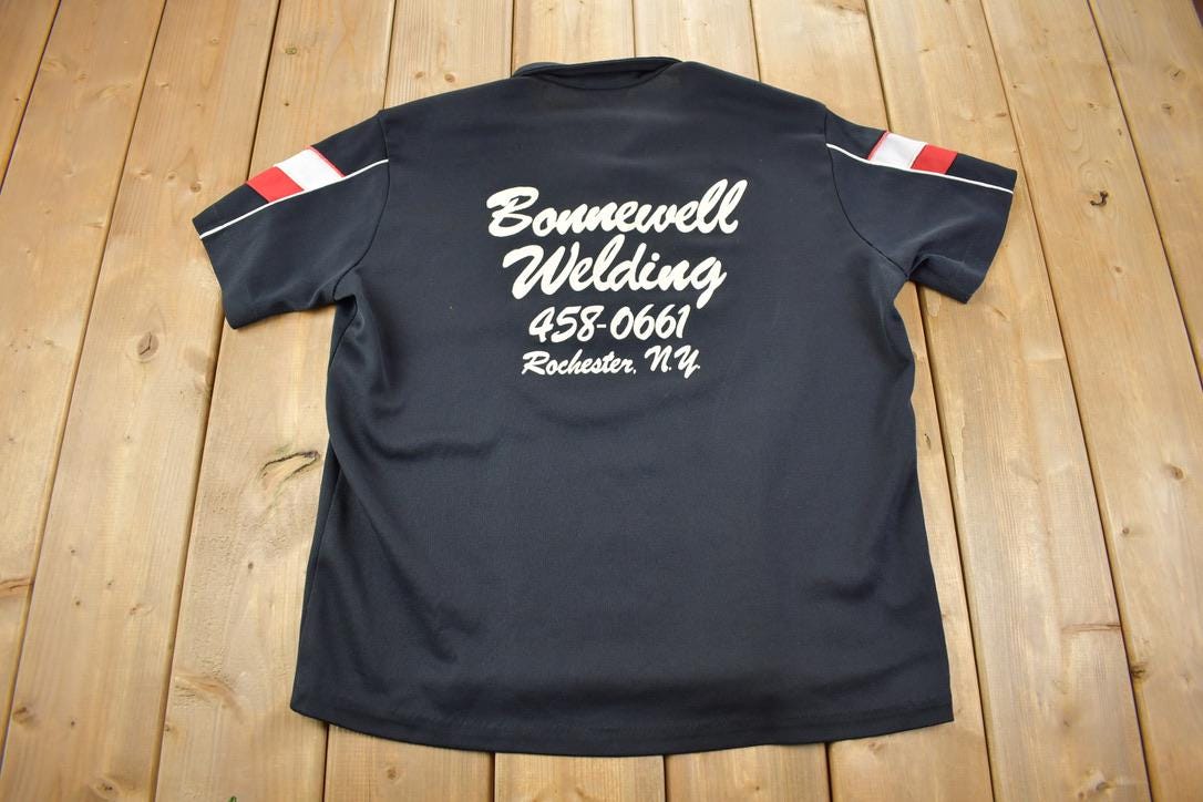 Vintage 1970s Bonnewell Welding Chain Stitched Shirt
