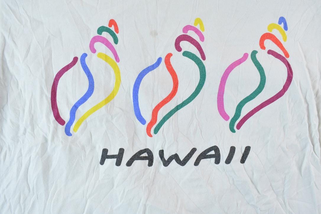 Vintage 1990s Hawaii Seashells Souvenir T-Shirt