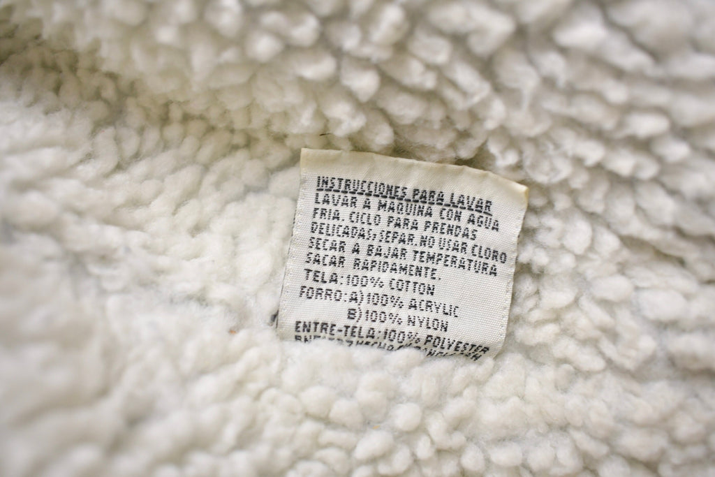 Vintage 1990s Brittania Outerwear Sherpa Lined Denim Jacket / Vintage Denim / Streetwear / Vintage Fall Outerwear / Fall Jacket / Button Up