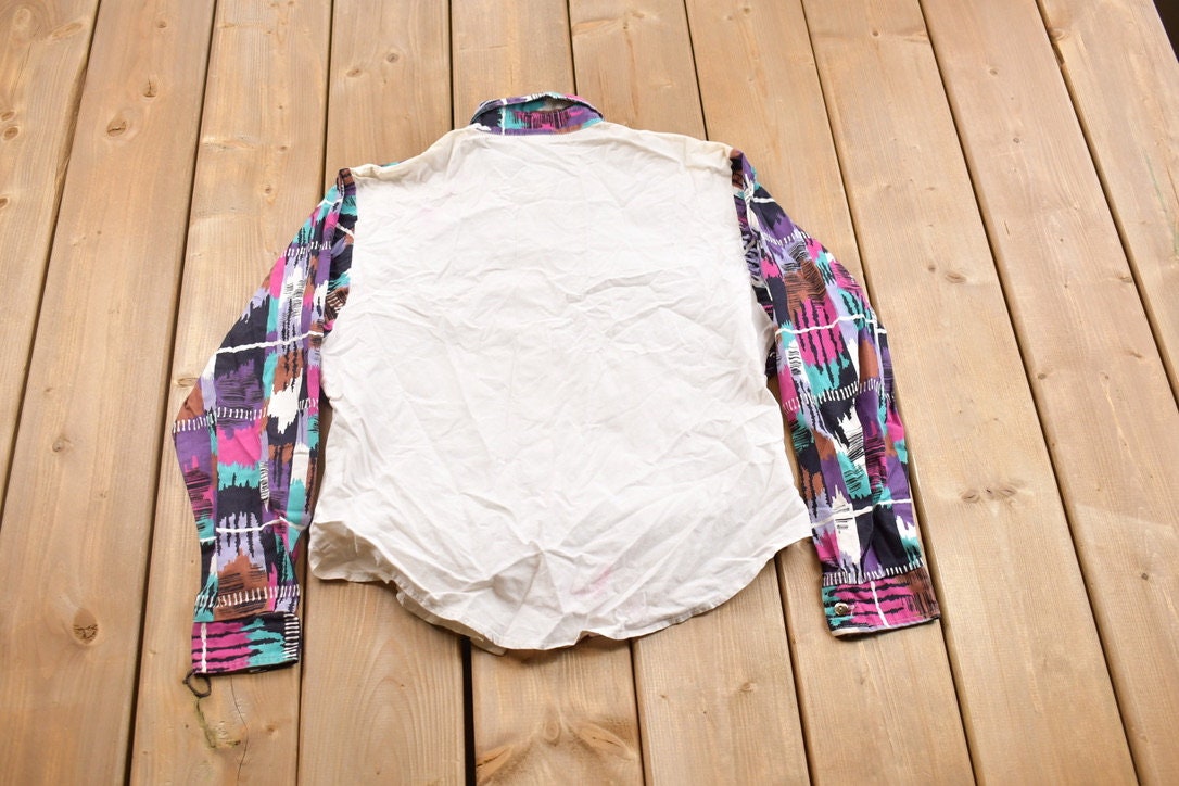Vintage 1980s Rough Rider Western Button Up Shirt