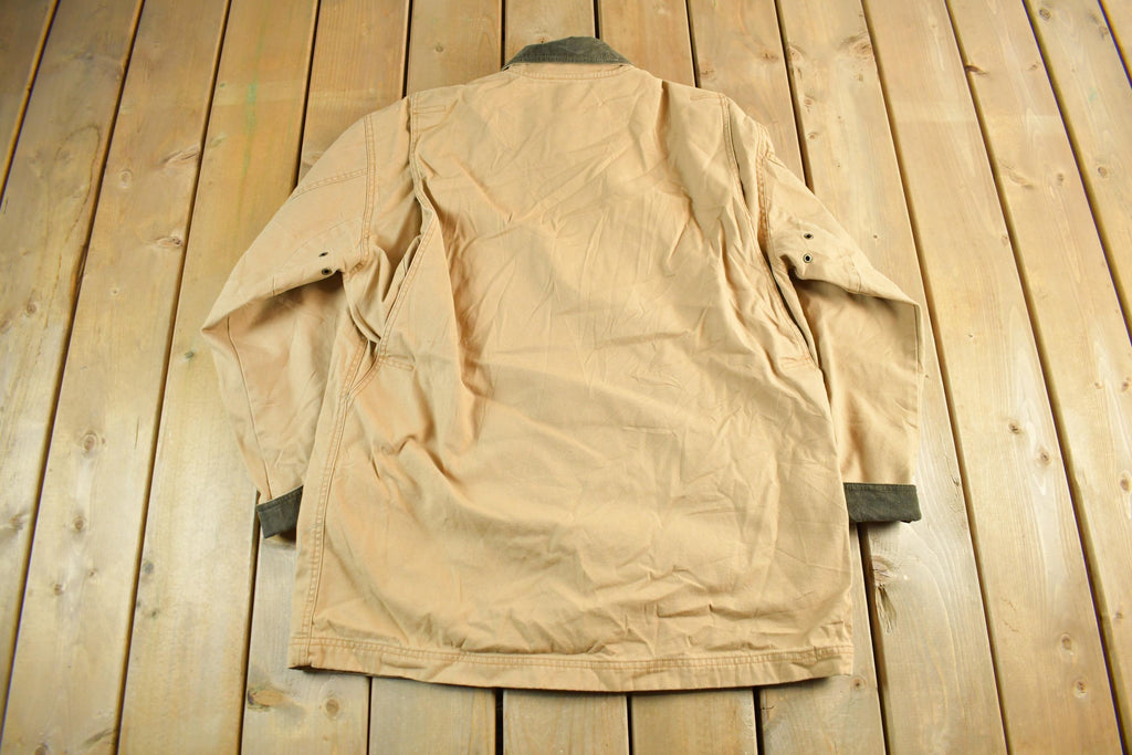 Vintage 2000s L.L. Bean Flannel Lined Barn Chore Coat Men's Large
