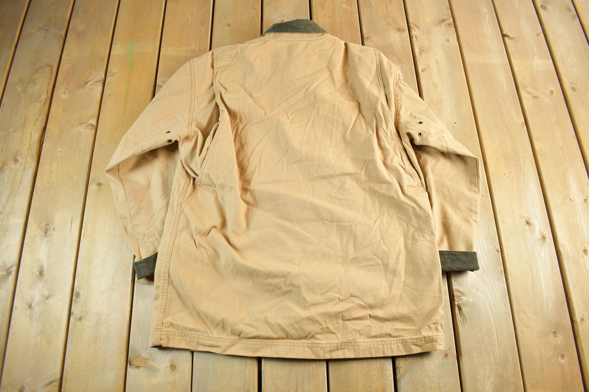 Vintage 2000s L.L. Bean Flannel Lined Barn Chore Coat Men's Large